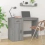 Escritorio de madera contrachapada gris Sonoma 100x49x75 cm de vidaXL, Escritorios - Ref: Foro24-816790, Precio: 95,95 €, Des...