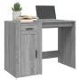 Escritorio de madera contrachapada gris Sonoma 100x49x75 cm de vidaXL, Escritorios - Ref: Foro24-816790, Precio: 95,95 €, Des...