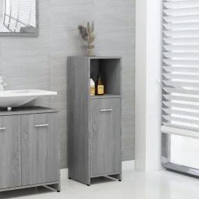 Badezimmerschrank aus grauem Sonoma-Sperrholz, 30 x 30 x 95 cm von vidaXL, Badezimmermöbel - Ref: Foro24-825838, Preis: 42,53...