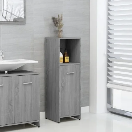 Sonoma gray plywood bathroom cabinet 30x30x95 cm by vidaXL, Bathroom furniture - Ref: Foro24-825838, Price: 42,45 €, Discount: %