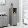 Sonoma gray plywood bathroom cabinet 30x30x95 cm by vidaXL, Bathroom furniture - Ref: Foro24-825838, Price: 42,45 €, Discount: %