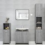Badezimmerschrank aus grauem Sonoma-Sperrholz, 30 x 30 x 95 cm von vidaXL, Badezimmermöbel - Ref: Foro24-825838, Preis: 41,66...
