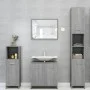 Sonoma gray plywood bathroom cabinet 30x30x95 cm by vidaXL, Bathroom furniture - Ref: Foro24-825838, Price: 42,45 €, Discount: %