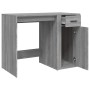 Sonoma grauer Sperrholzschreibtisch 100x49x75 cm von vidaXL, Schreibtische - Ref: Foro24-816790, Preis: 97,49 €, Rabatt: %