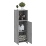 Badezimmerschrank aus grauem Sonoma-Sperrholz, 30 x 30 x 95 cm von vidaXL, Badezimmermöbel - Ref: Foro24-825838, Preis: 41,66...