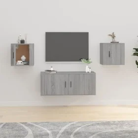 Wand-TV-Schränke 2 Stk. Sonoma grau 40x34,5x40 cm von vidaXL, TV-Möbel - Ref: Foro24-816653, Preis: 53,13 €, Rabatt: %