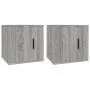 Wall TV cabinets 2 pcs Sonoma gray 40x34.5x40 cm by vidaXL, TV Furniture - Ref: Foro24-816653, Price: 53,13 €, Discount: %