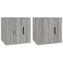 Wand-TV-Schränke 2 Stk. Sonoma grau 40x34,5x40 cm von vidaXL, TV-Möbel - Ref: Foro24-816653, Preis: 53,76 €, Rabatt: %