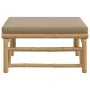 Bamboo garden footstool with taupe gray cushion by vidaXL, Modular outdoor sofas - Ref: Foro24-362288, Price: 86,88 €, Discou...