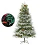 Christmas tree with LED and pine cones green PVC and PE 225 cm by vidaXL, Christmas trees - Ref: Foro24-344298, Price: 194,77...