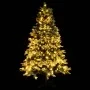 Christmas tree with LED and pine cones green PVC and PE 225 cm by vidaXL, Christmas trees - Ref: Foro24-344298, Price: 194,77...