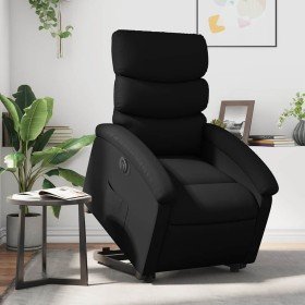 Sillón reclinable y elevable eléctrico cuero sintético negro en Sillones | Comprar online en Foro24