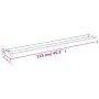 Black aluminum shower wall shelf 115 cm by vidaXL, Bathroom accessories - Ref: Foro24-153618, Price: 59,86 €, Discount: %