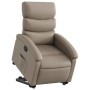 Sillón elevable eléctrico cuero artificial capuchino