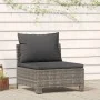 Zentrales Gartensofa mit synthetischem Rattankissen grau von vidaXL, Gartensets - Ref: Foro24-362694, Preis: 77,16 €, Rabatt: %