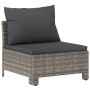 Zentrales Gartensofa mit synthetischem Rattankissen grau von vidaXL, Gartensets - Ref: Foro24-362694, Preis: 93,57 €, Rabatt: %
