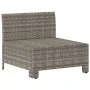 Central garden sofa with gray synthetic rattan cushion by vidaXL, Garden sets - Ref: Foro24-362694, Price: 77,16 €, Discount: %