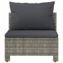 Zentrales Gartensofa mit synthetischem Rattankissen grau von vidaXL, Gartensets - Ref: Foro24-362694, Preis: 77,16 €, Rabatt: %