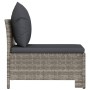 Central garden sofa with gray synthetic rattan cushion by vidaXL, Garden sets - Ref: Foro24-362694, Price: 93,57 €, Discount: %
