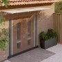 Gray and transparent polycarbonate door canopy 297.5x90cm by vidaXL, Awnings - Ref: Foro24-153694, Price: 98,36 €, Discount: %