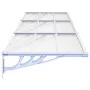 Gray and transparent polycarbonate door canopy 297.5x90cm by vidaXL, Awnings - Ref: Foro24-153694, Price: 98,36 €, Discount: %
