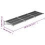 Graues und transparentes Polycarbonat-Türvordach, 297,5 x 90 cm von vidaXL, Markisen - Ref: Foro24-153694, Preis: 94,91 €, Ra...