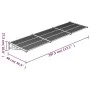Gray and transparent polycarbonate door canopy 297.5x90cm by vidaXL, Awnings - Ref: Foro24-153694, Price: 98,36 €, Discount: %