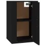 Schwarzer TV-Wandschrank 40x34,5x60 cm von vidaXL, TV-Möbel - Ref: Foro24-816658, Preis: 36,30 €, Rabatt: %