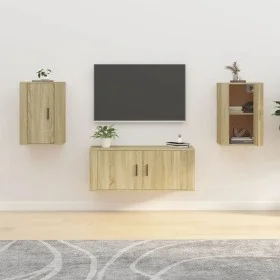 Wand-TV-Möbel 2 Stück Sonoma Eiche 40x34,5x60 cm von vidaXL, TV-Möbel - Ref: Foro24-816663, Preis: 64,34 €, Rabatt: %