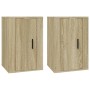 Muebles para TV de pared 2 uds roble Sonoma 40x34,5x60 cm de vidaXL, Muebles TV - Ref: Foro24-816663, Precio: 64,96 €, Descue...