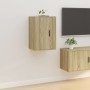 Wand-TV-Möbel 2 Stück Sonoma Eiche 40x34,5x60 cm von vidaXL, TV-Möbel - Ref: Foro24-816663, Preis: 65,04 €, Rabatt: %