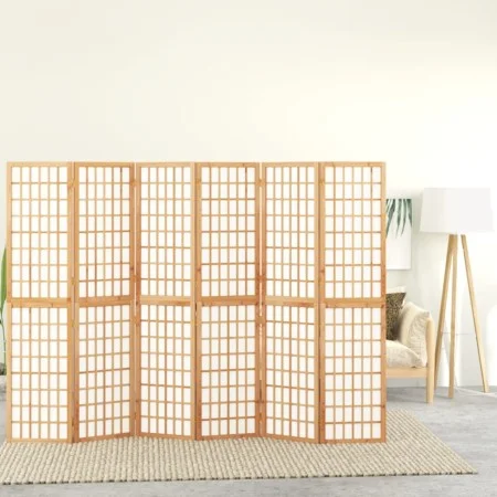 Folding screen with 6 Japanese style panels 240x170 cm by vidaXL, Room dividers - Ref: Foro24-352086, Price: 194,02 €, Discou...