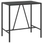 High bar table PE rattan and black glass surface 110x70x110 cm by vidaXL, Garden tables - Ref: Foro24-362588, Price: 123,90 €...
