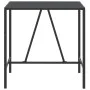 Hoher Stehtisch aus PE-Rattan und schwarzer Glasoberfläche, 110 x 70 x 110 cm von vidaXL, Gartentische - Ref: Foro24-362588, ...