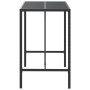 High bar table PE rattan and black glass surface 110x70x110 cm by vidaXL, Garden tables - Ref: Foro24-362588, Price: 123,90 €...