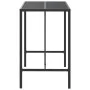 Hoher Stehtisch aus PE-Rattan und schwarzer Glasoberfläche, 110 x 70 x 110 cm von vidaXL, Gartentische - Ref: Foro24-362588, ...