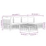 Gartenmöbel-Set 4-teilig und anthrazitgraue PE-Rattankissen von vidaXL, Outdoor-Sofas - Ref: Foro24-3186741, Preis: 379,89 €,...