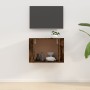 Wand-TV-Ständer aus geräucherter Eiche 57x34,5x40 cm von vidaXL, TV-Möbel - Ref: Foro24-816621, Preis: 35,42 €, Rabatt: %
