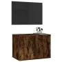 Wand-TV-Ständer aus geräucherter Eiche 57x34,5x40 cm von vidaXL, TV-Möbel - Ref: Foro24-816621, Preis: 35,07 €, Rabatt: %