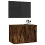 Wand-TV-Ständer aus geräucherter Eiche 57x34,5x40 cm von vidaXL, TV-Möbel - Ref: Foro24-816621, Preis: 35,42 €, Rabatt: %