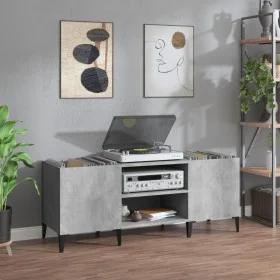 Furniture made of gray concrete plywood discs 121x38x48 cm by vidaXL, CD and DVD storage - Ref: Foro24-831937, Price: 67,00 €...