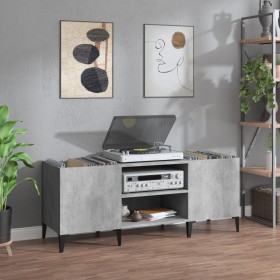 Sperrholz Scheibenmöbel Beton grau 121x38x48 cm von vidaXL, CD- und DVD-Speicher - Ref: Foro24-831937, Preis: 67,81 €, Rabatt: %