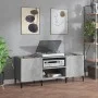 Furniture made of gray concrete plywood discs 121x38x48 cm by vidaXL, CD and DVD storage - Ref: Foro24-831937, Price: 67,00 €...
