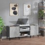 Sperrholz Scheibenmöbel Beton grau 121x38x48 cm von vidaXL, CD- und DVD-Speicher - Ref: Foro24-831937, Preis: 67,81 €, Rabatt: %