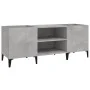 Furniture made of gray concrete plywood discs 121x38x48 cm by vidaXL, CD and DVD storage - Ref: Foro24-831937, Price: 67,00 €...