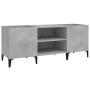 Sperrholz Scheibenmöbel Beton grau 121x38x48 cm von vidaXL, CD- und DVD-Speicher - Ref: Foro24-831937, Preis: 67,81 €, Rabatt: %