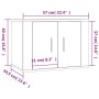 Wand-TV-Ständer aus geräucherter Eiche 57x34,5x40 cm von vidaXL, TV-Möbel - Ref: Foro24-816621, Preis: 35,42 €, Rabatt: %