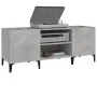 Furniture made of gray concrete plywood discs 121x38x48 cm by vidaXL, CD and DVD storage - Ref: Foro24-831937, Price: 67,00 €...