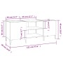 Sperrholz Scheibenmöbel Beton grau 121x38x48 cm von vidaXL, CD- und DVD-Speicher - Ref: Foro24-831937, Preis: 67,81 €, Rabatt: %