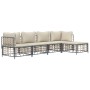 Gartenmöbel-Set 5-teilig mit Kissen Anthrazit PE-Rattan von vidaXL, Outdoor-Sofas - Ref: Foro24-3186742, Preis: 403,56 €, Rab...